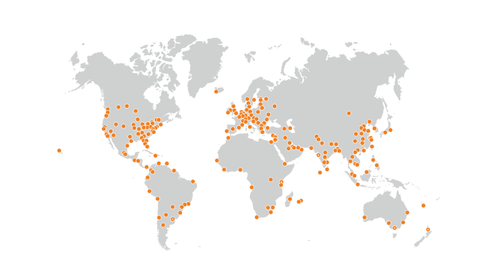Gray map global network